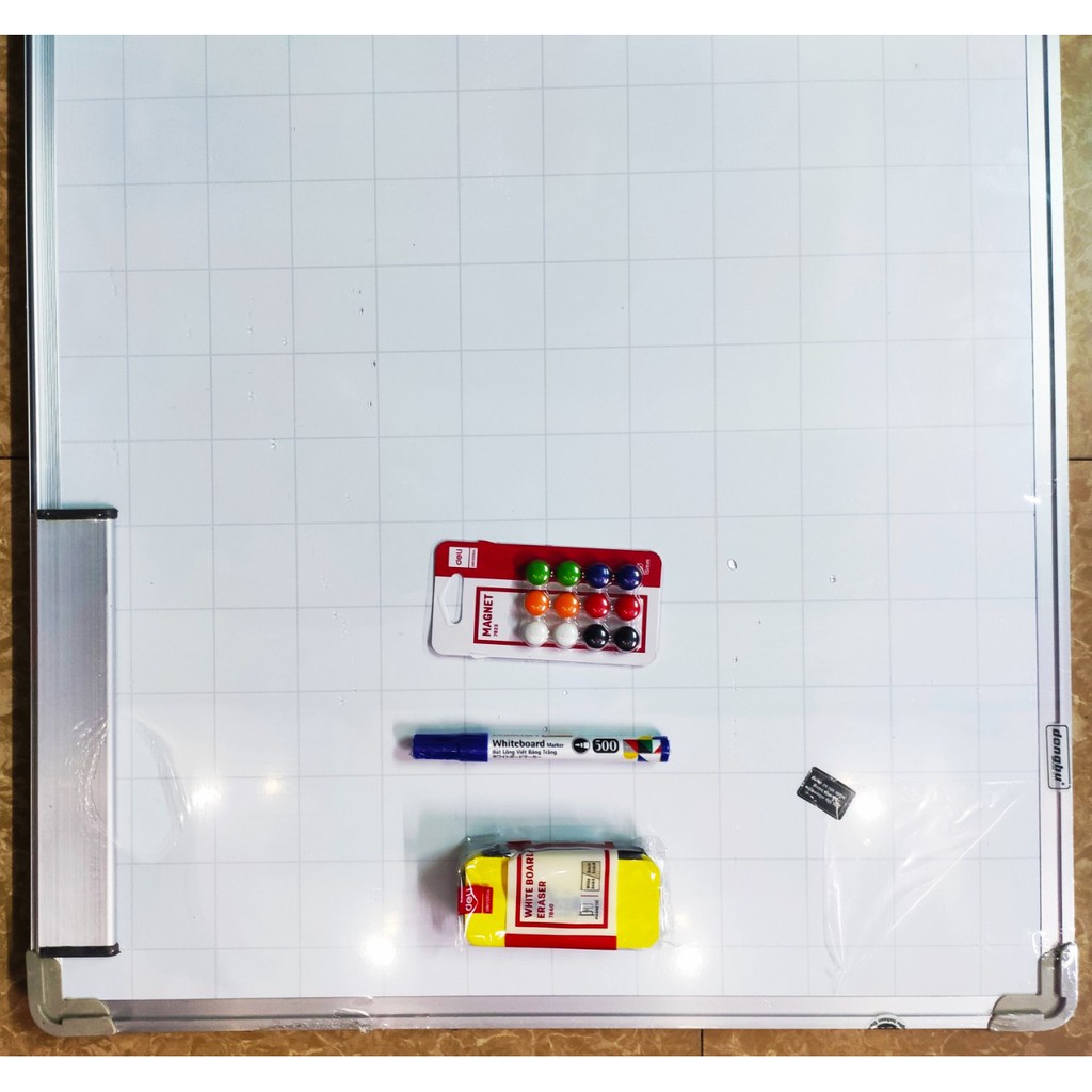 "Lô hàng nhanh" Bảng từ trắng DongBu Hàn Quốc 60 x 100cm tặng  kem nam châm,bút ,lau bảng