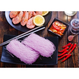 Ăn Kiêng Eat Clean - Bún khô khoai lang tím. Bún khô Liên Đồng