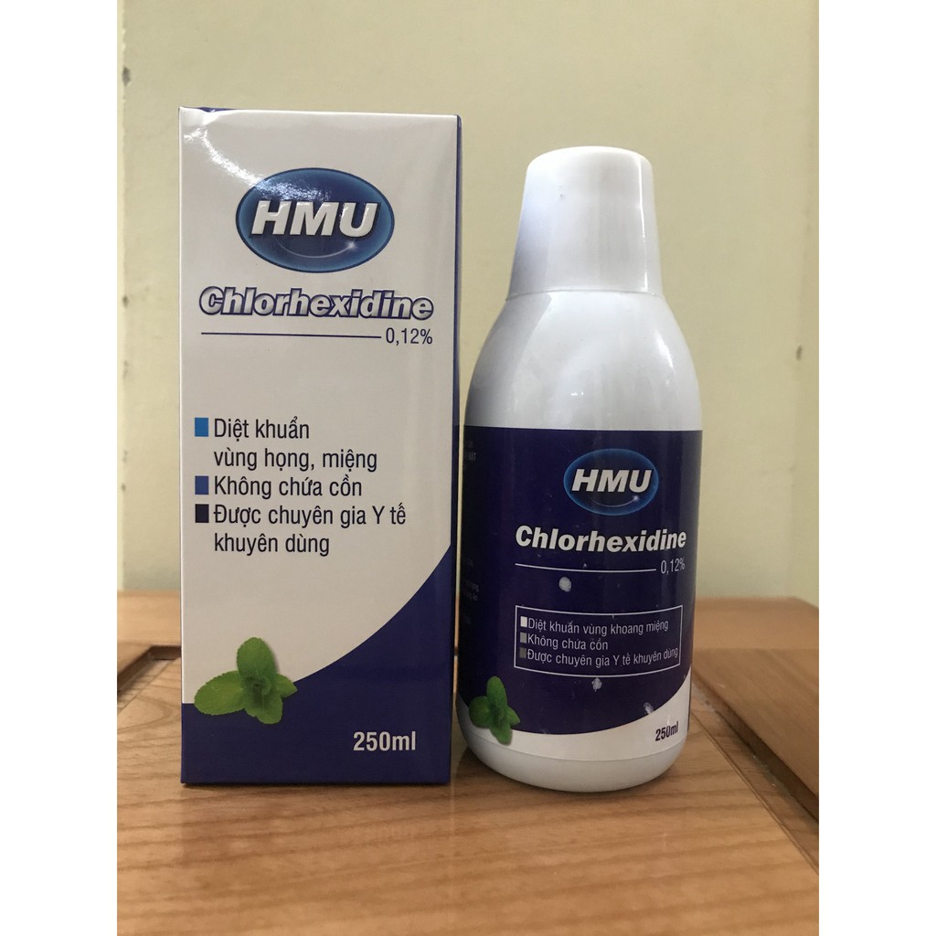 Nước súc miệng HMU Chlorhexidine 0,12% - Đại học Y Hà Nội