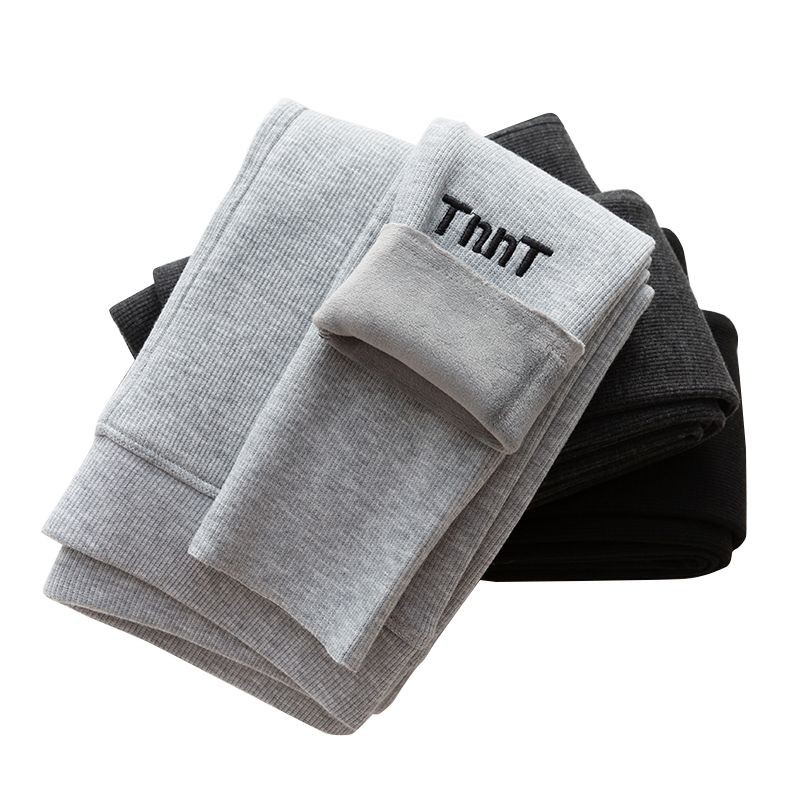 (CÓ SẴN) Quần legging len gân LÓT LÔNG dày dặn, hàng chuẩn siêu ấm thêu chữ | BigBuy360 - bigbuy360.vn