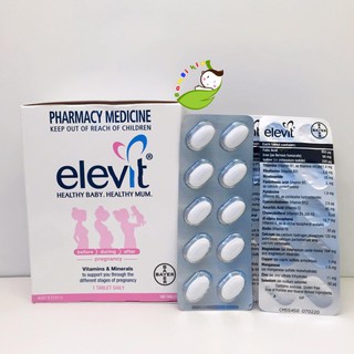 Elevit lẻ 1 vỉ 10 viên