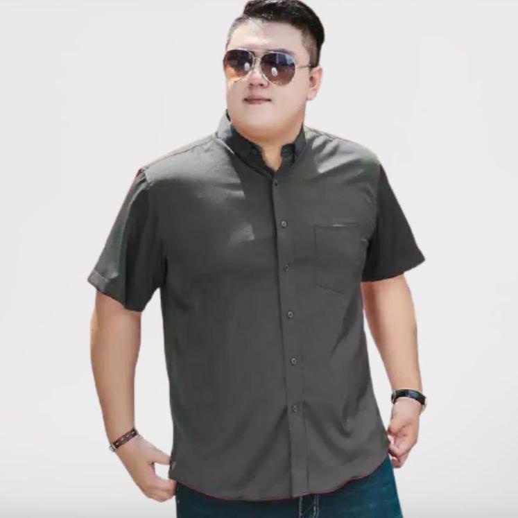 Áo Sơ Mi Nam Jumbo XXL XXL XXL 2XL 3XL Màu Đen / Xanh Navy / Xám / Xanh Dương Đậm (KJN.27Jn22R)