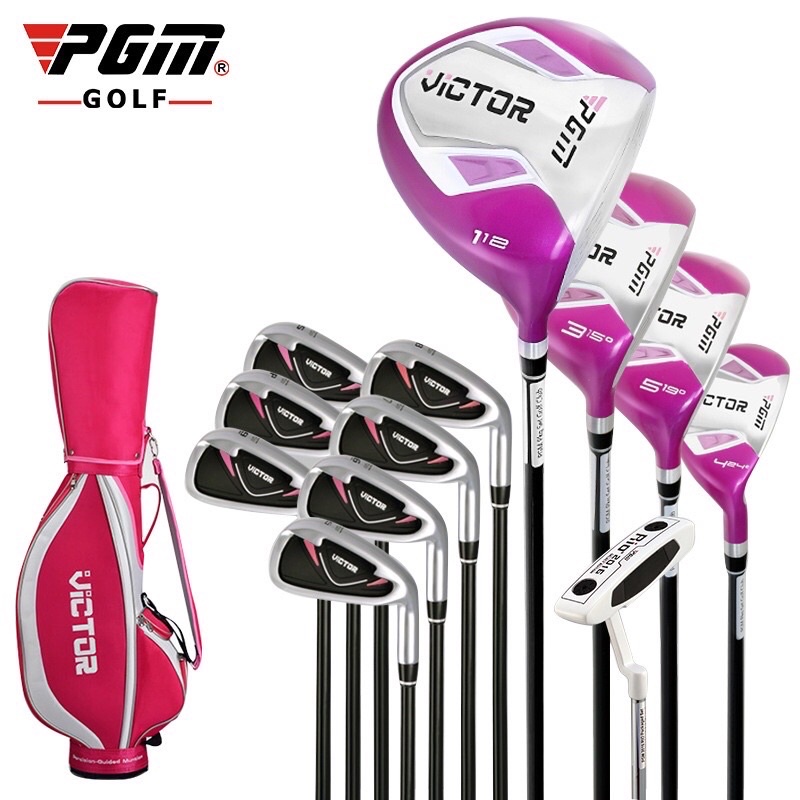 Bộ Gậy Golf Nữ Màu Hồng PGM 12 Gậy Và Túi- giá tốt