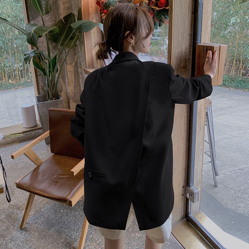 Áo Khoác Vest Tay Dài Phong Cách Hàn Quốc Thiết Kế Mới Cao Cấp Cho Nam Nữ