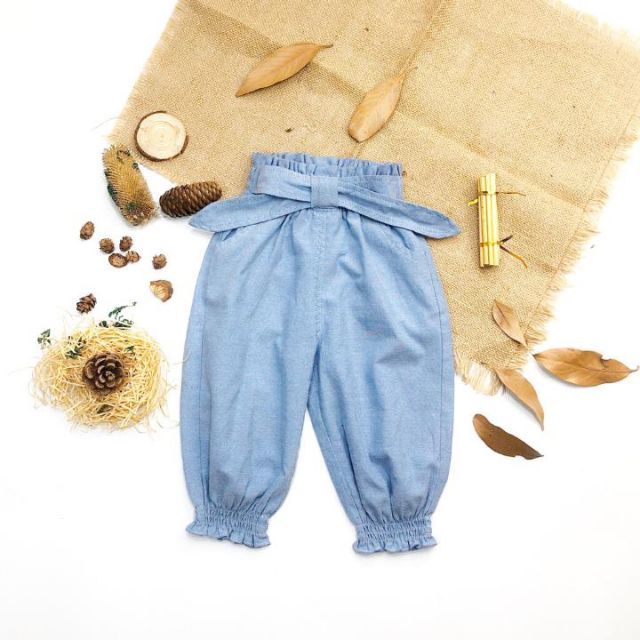 Quần bò giấy alibaba cho bé gái