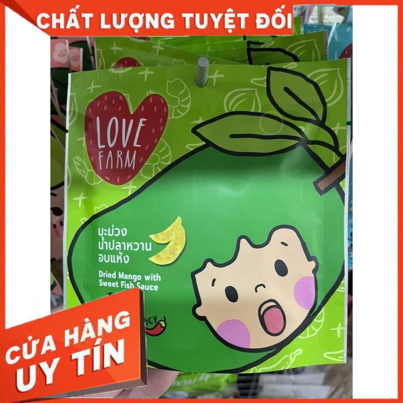 [Ăn vặt] Trái cây sấy dẻo Love Farm hàng Thái Lan