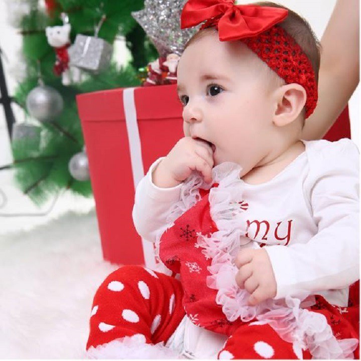ĐỒ NOEL - BODY NOEL 4 CHI TIẾT CHO BÉ GÁI 3-13KG  .