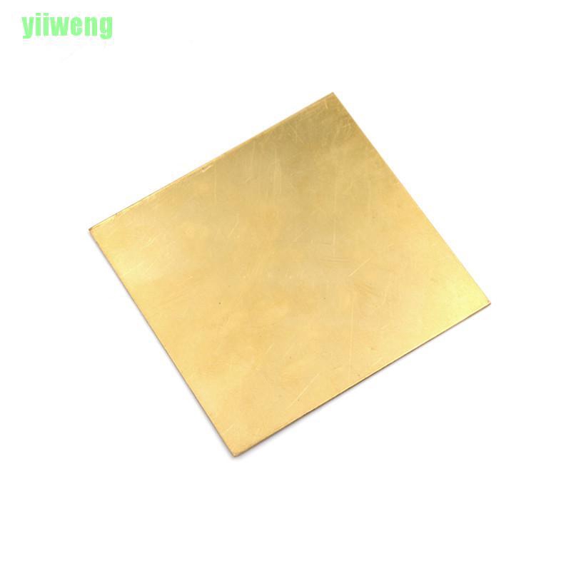 Tấm Đồng Thau Dày 0.5mm / 0.8mm / 1mm / 2mm 100x100mm