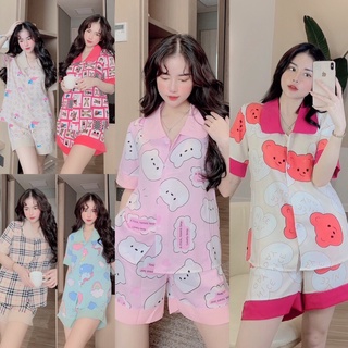 Đồ bộ lụa đùi chất lụa cao cấp mềm mịn, mát mượt 💞Ảnh thật + Video