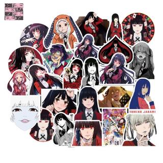 Set 50 nhãn dán họa tiết phim hoạt hình kakegurui sành điệu