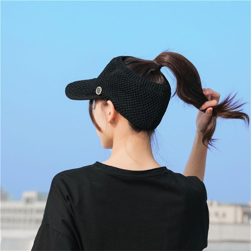 ☆Hoa Hồng☆ Mũ Lưỡi Trai Nửa Đầu Chống Nắng Tia UV Thời Trang Mùa Hè Cho Nữ