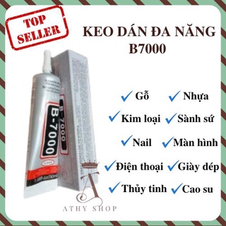 KEO DÁN RON B-7000 50ML, gel dán dính chi tiết nhỏ cạnh viền, dán cảm ứng, keo trong suốt