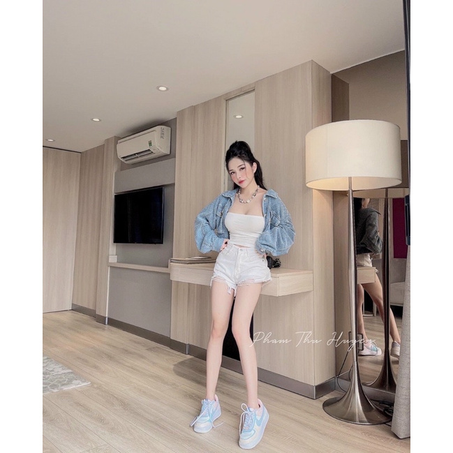 Chuyên sỉ_ Áo khoác jean dệt