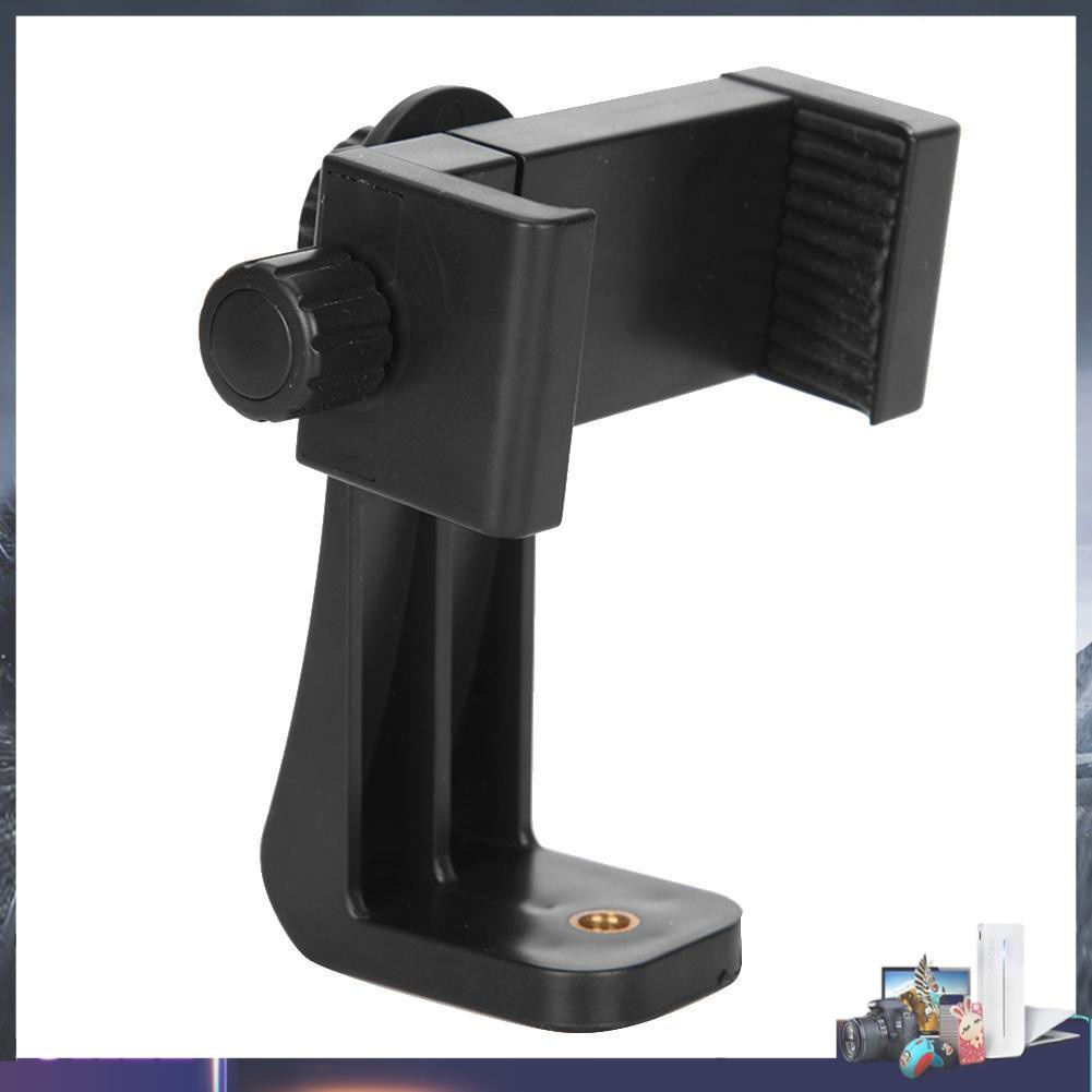 Kẹp giữ điện thoại hỗ trợ gắn giá đỡ ba chân xoay 360 độ
