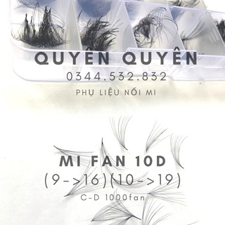 Mi fan 10d c - d 005 mix size mm _dụng cụ nối mi_quyên mi