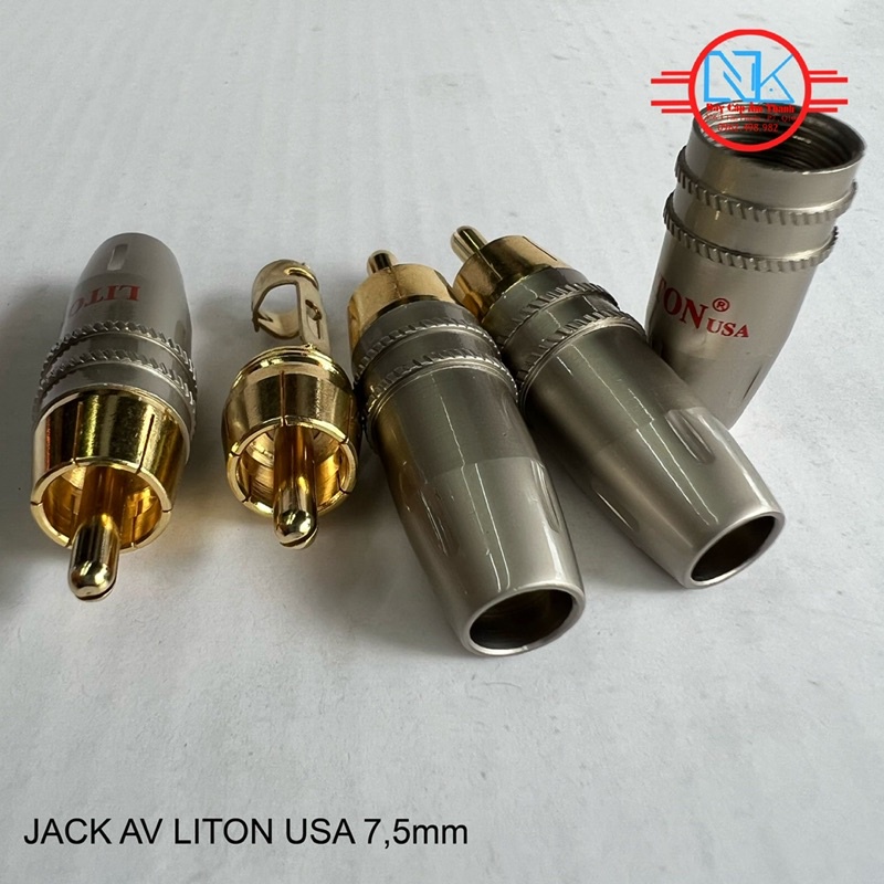 Giắc av Liton hàn dây chân đồng