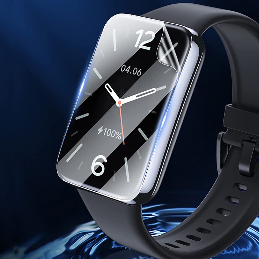 Set 4 MiếNg DáN KíNh CườNg LựC Cong BảO Vệ MàN HìNh ĐồNg Hồ Xiaomi MI Band 7 Pro