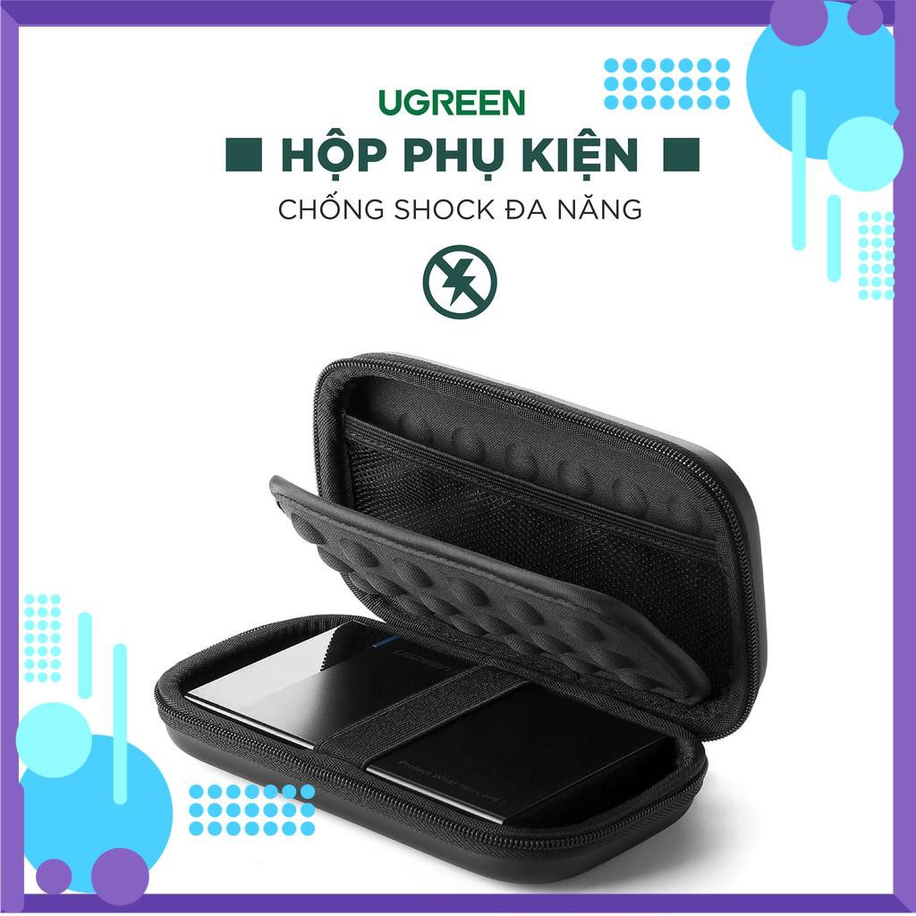 Mua ngay Hộp đựng phụ kiện công nghệ UGREEN 50274 tai nghe thẻ nhớ cáp USB ổ cứng (18x10.3x5.5cm) [Giảm giá 5%]