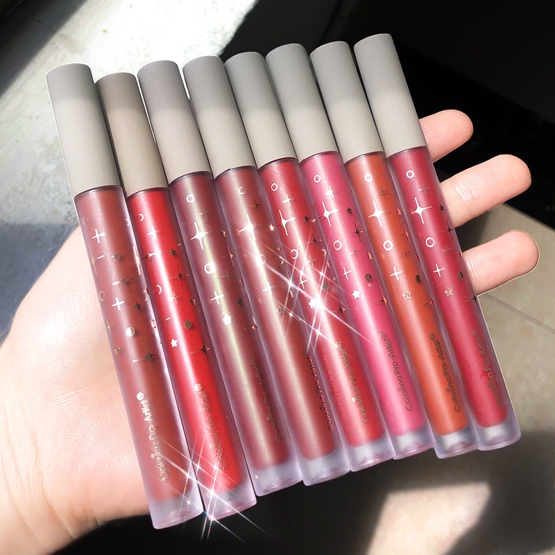 Son môi Ireneda Colorina Pro-Artist màu lì mịn màng không phai và không dính dùng cho trang điểm