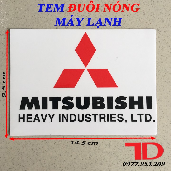 TEM ĐUÔI NÓNG MÁY LẠNH MITSU HEAVY