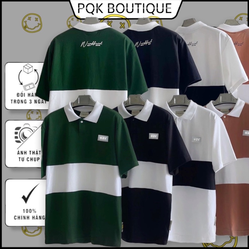 [sẵn] Áo Polo Unisex 4 Màu W.Z.S - Pqk Boutique