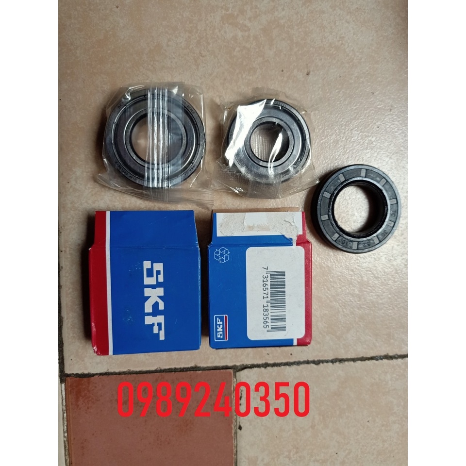 Bộ 2 vòng bi 1 phớt máy giặt Electrolux 670F, 771, 1292, 1074, 1073, 1073A, 1273, 8576