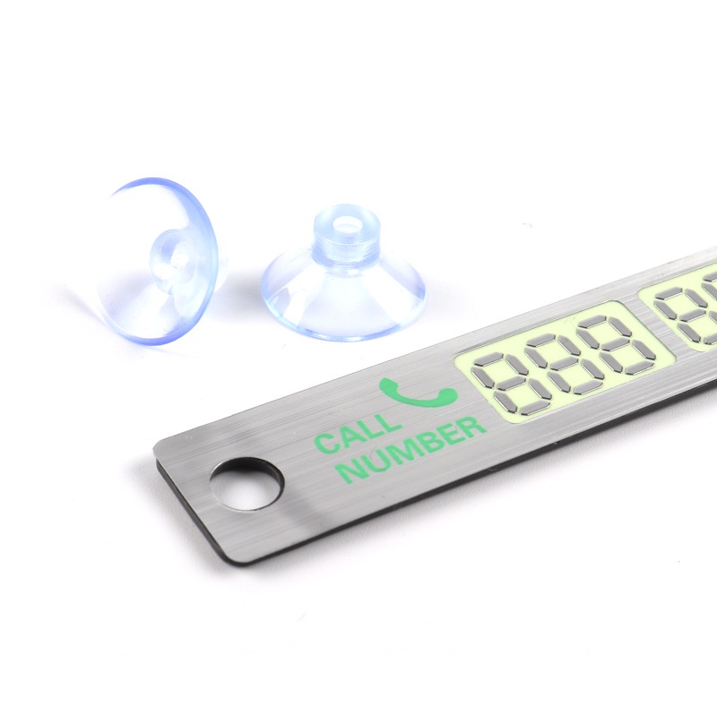 Thẻ Số Điện Thoại Đỗ Xe Tạm Thời 14.8*2cm Phát Sáng Ban Đêm