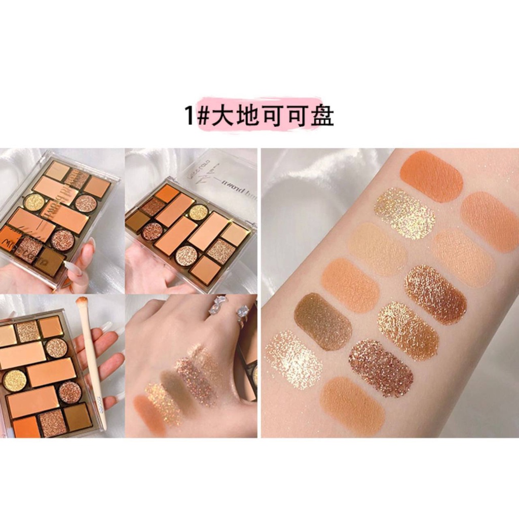 Bảng Mắt, Phấn Mắt Nội Địa Trung Nhũ Lì 20 Ô Mealea Sunset LALA