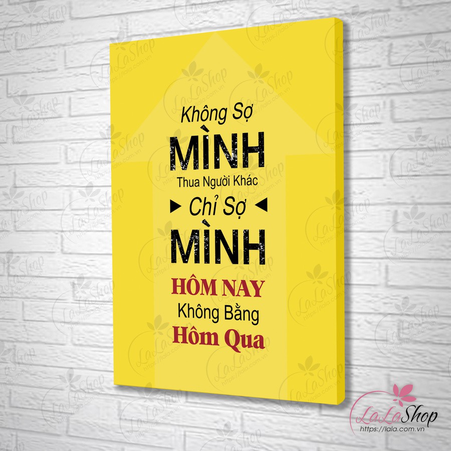 [HCM] Tranh Slogan văn phòng tạo động lực - Tranh canvas giá xưởng - Tặng kèm đinh 3 chân không cần khoan tường