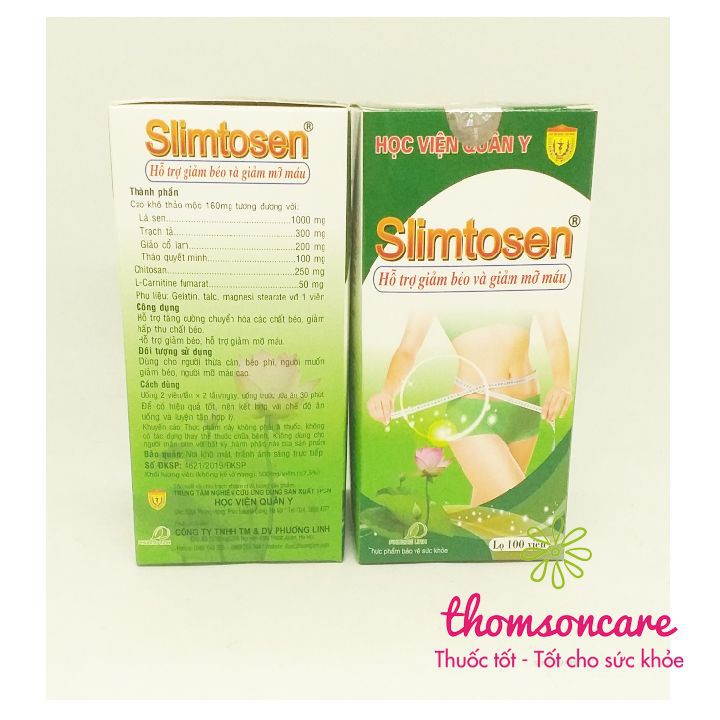 Slimtosen - Viên uống giảm cân của Học Viện Quân Y - Giảm cân hiệu quả, không lo mệt mỏi | BigBuy360 - bigbuy360.vn