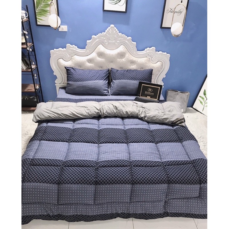 Trọn bộ chăn ga gối đũi trần phao siêu to được chọn màu