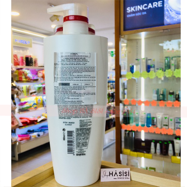 DẦU GỘI PHỤC HỒI HƯ TỔN L'OREAL - Elseve Total Repair 5 Shampoo 650ml ( Màu Trắng )