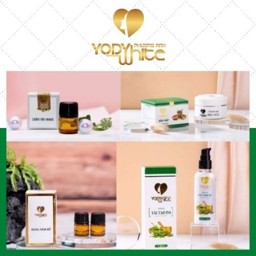 Combo tái tạo da Yody White Phương Anh, serum bong nám rỗ