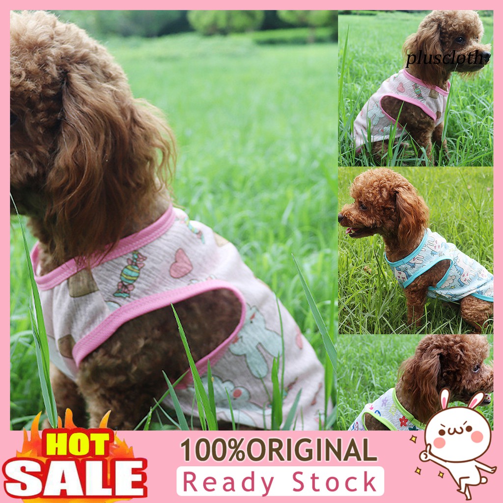 Áo Thun Cổ Tròn Thời Trang Mùa Hè Cho Thú Cưng