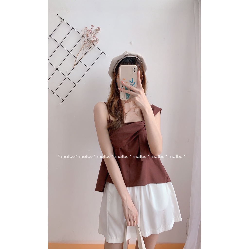Áo Kiểu Nơ Một Bên