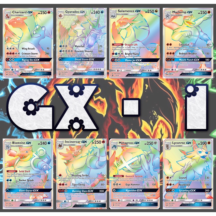 Thẻ Bài Pokemon TCG RAINBOW GX HOLOGRAM Phiên Bản Tiếng Anh 1