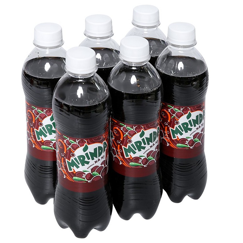 [DATE MỚI] Lốc 6 chai nước ngọt Mirinda hương xá xị 390ml