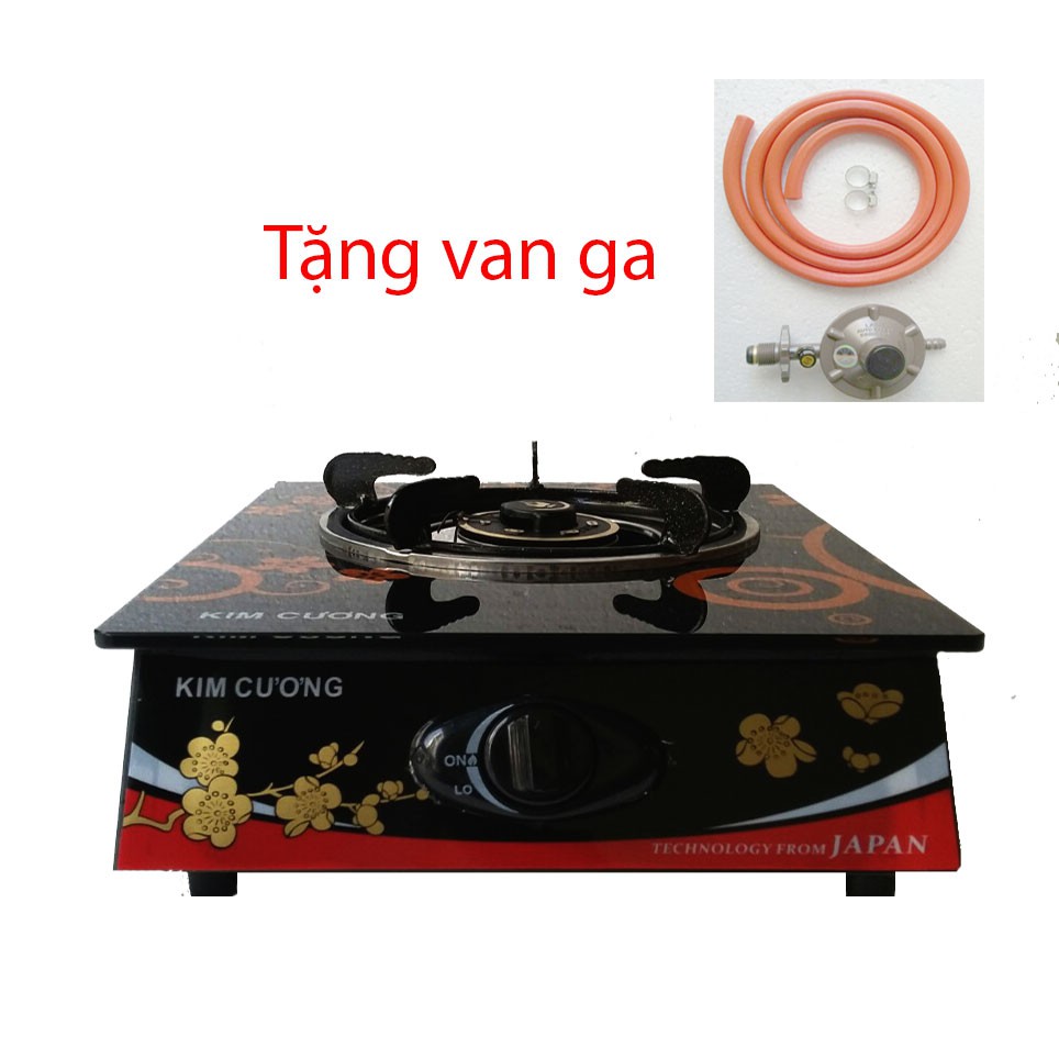 Combo Bếp gas đơn Kim Cương KC-177 và bộ van gas Namilux