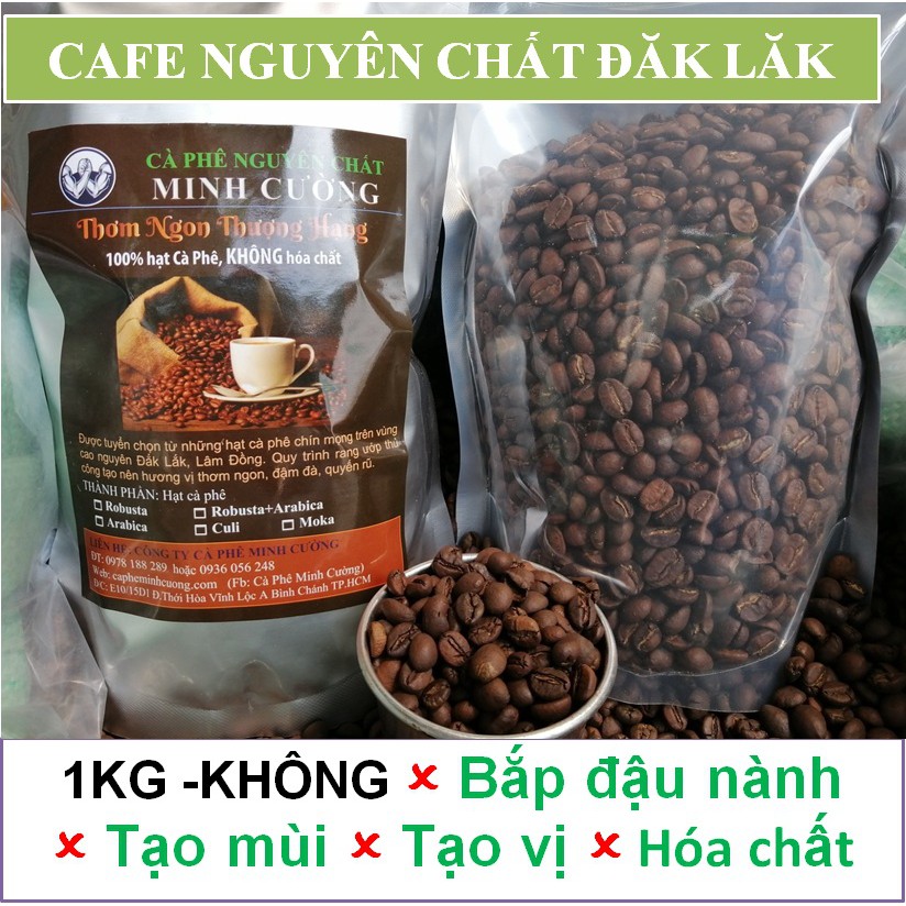 100GR Cà phê nguyên chất Arabica Cầu Đất kết hợp cafe Robusta Đăk Lăk hạt chín, loại NGON, gói nhỏ MẪU THỬ | BigBuy360 - bigbuy360.vn