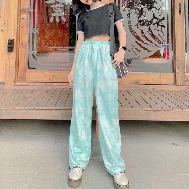 Long pant 3d - quần dài jogger loang màu ống rộng