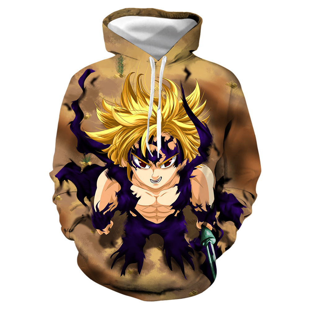 Áo Khoác Hoodie Tay Dài Hóa Trang Nhân Vật Meliodas Liones Phim The Seven Deadly Sins | BigBuy360 - bigbuy360.vn