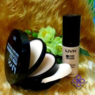 Combo kem nền và phấn phủ Nyx