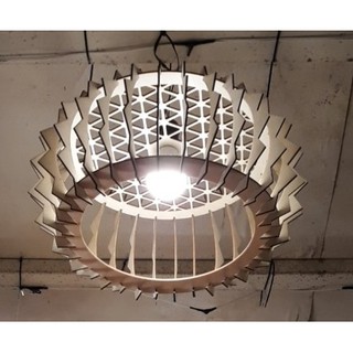 Đèn Gỗ DIY 040 thả trần decor trang trí