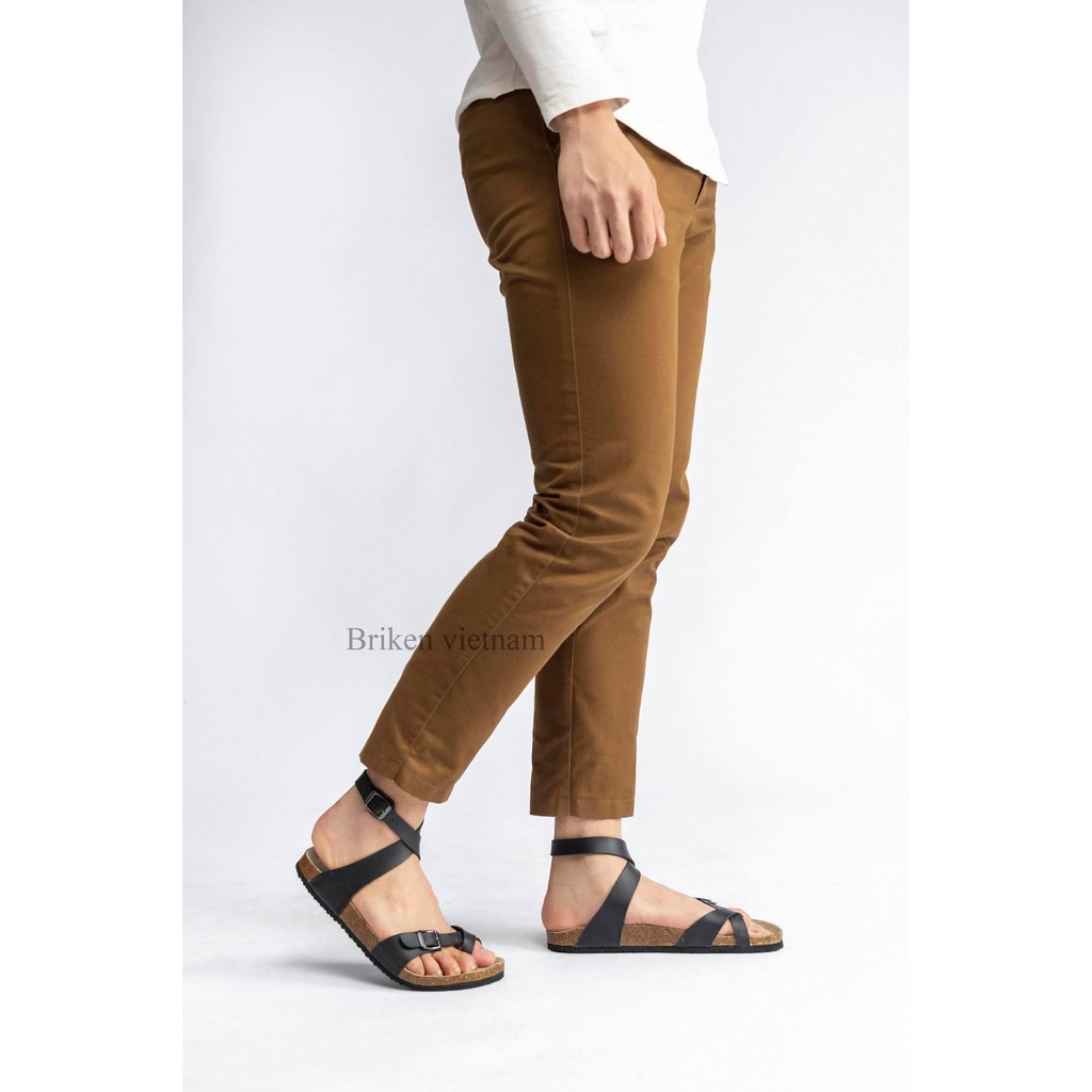 Giày sandal quai hậu Unisex xuất khẩu Châu Âu dòng Pu leather Mã D16 birken việt nam