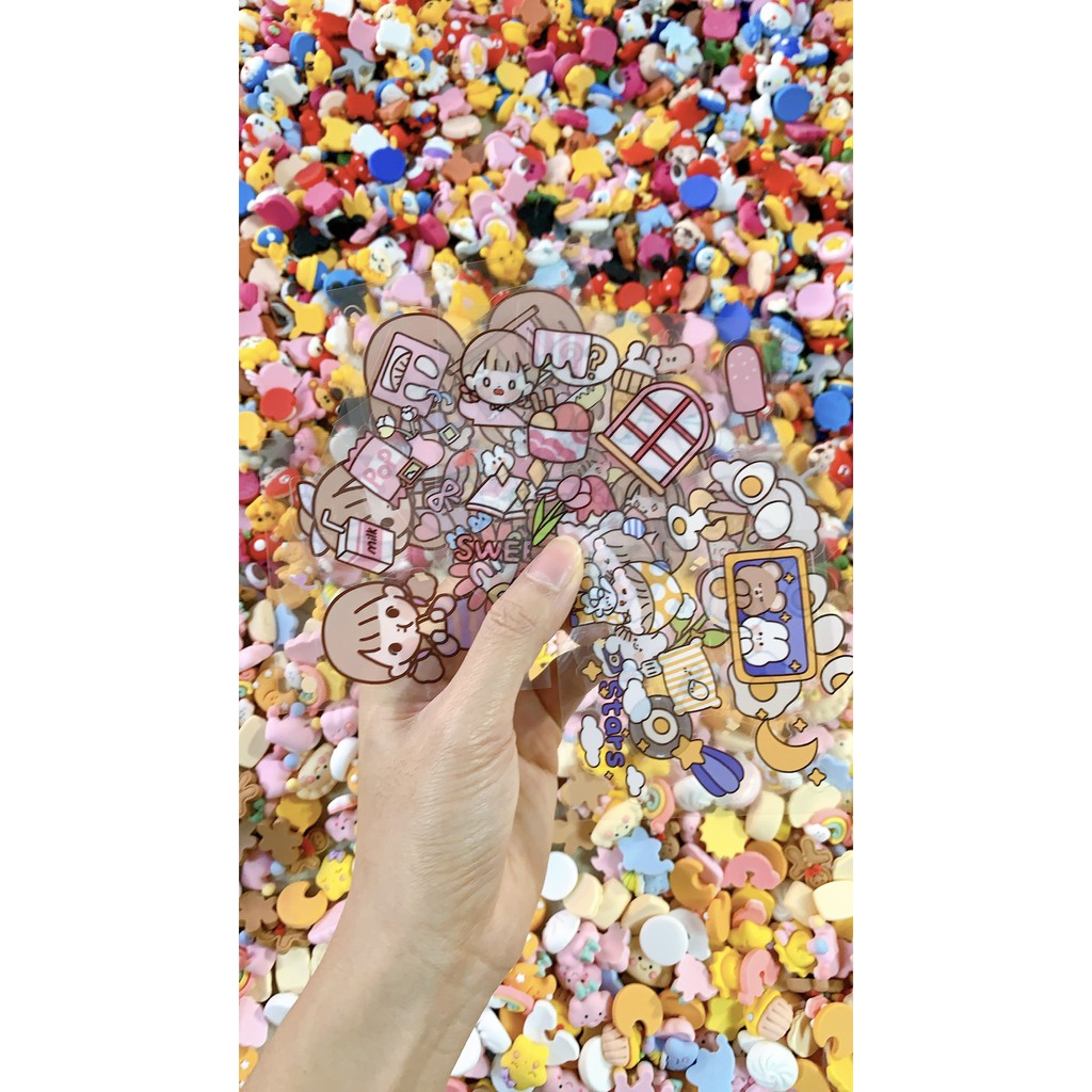 Ngôi nhà tiết kiệm cho bé tặng kèm sticker và charm
