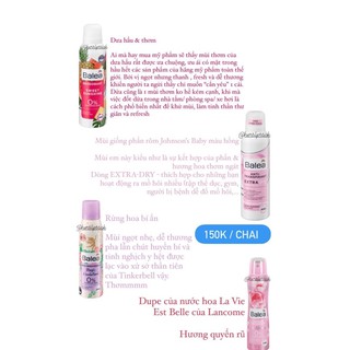(SALE DỌN KHO) Xịt khử mùi BALEA
