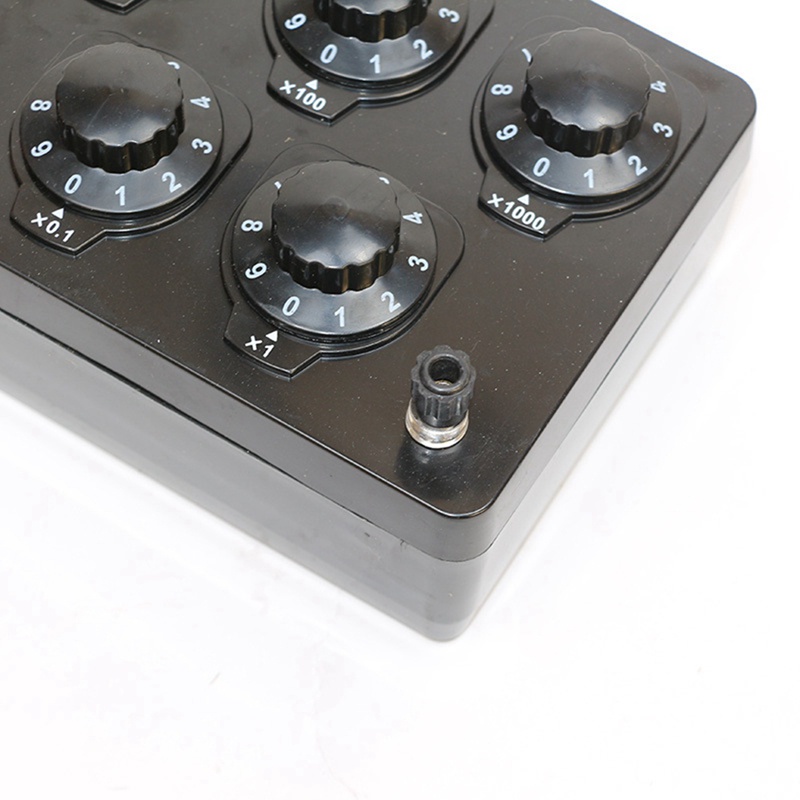 Hộp Điện Trở Kháng Điện Trở 0-9999.9 Ohm Màu Đen Cho Thiết Bị Thí Nghiệm Vật Lý