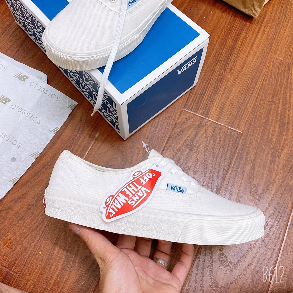 Giày Thể Thao Sneaker Nam Nữ Vans_Full Trắng Basic, Thời Trang GenzZ Full Bill+Box