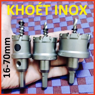 Mũi khoét đa năng, mũi khoét sắt, mũi khoét inox đầu hợp kim kích thước 16mm-70mm nhãn hiệu zt