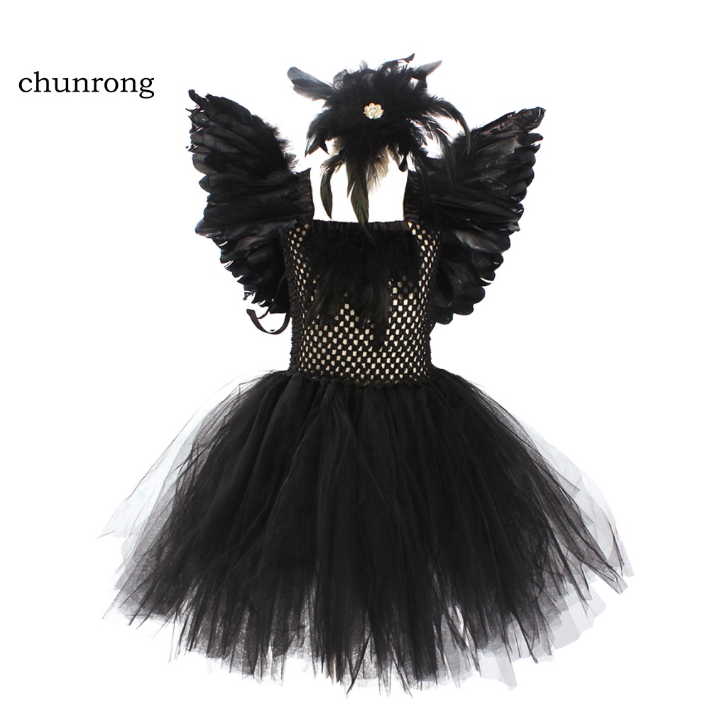 Đầm Công Chúa Không Tay Hóa Trang Halloween Dành Cho Bé Gái